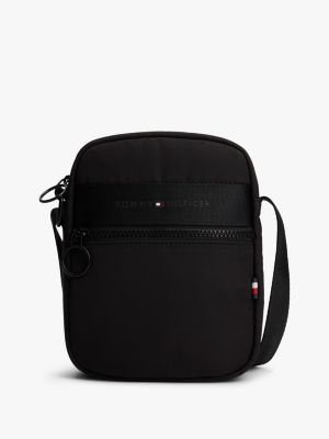 Tommy Logo Mini Reporter Bag, Black