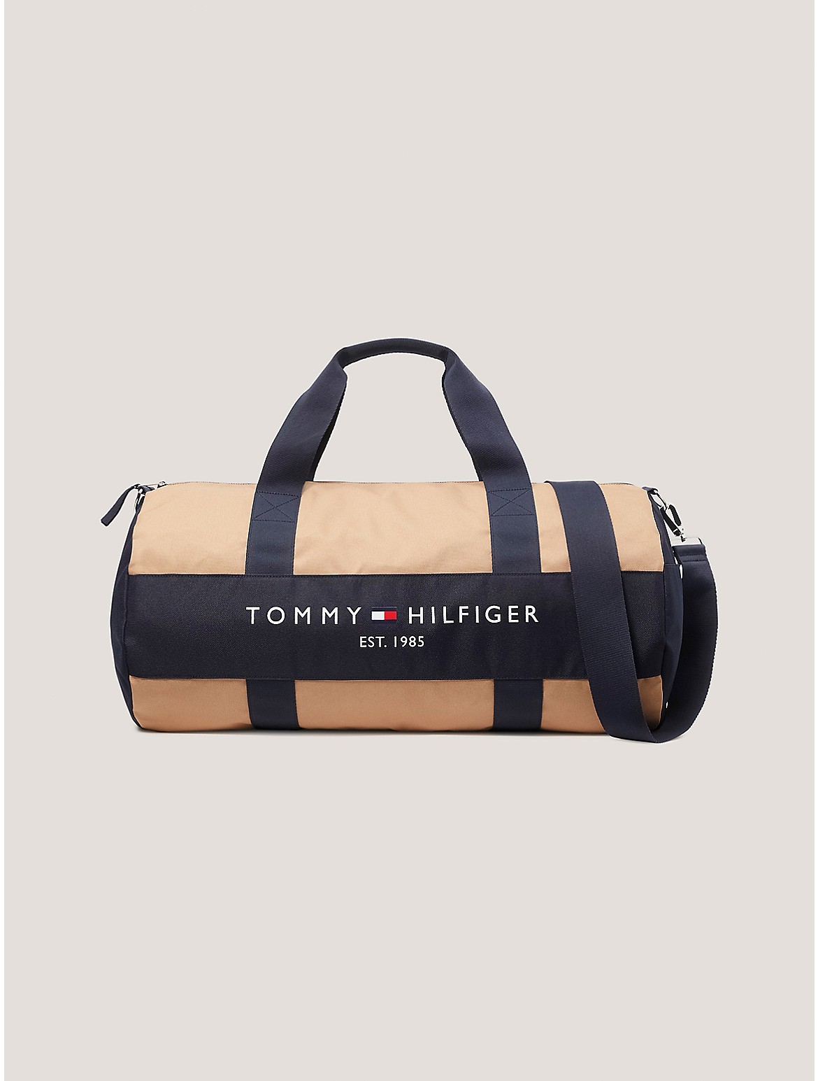 syndrom Undvigende historie Tommy Hilfiger Tommy Logo Duffle Bag In Countryside Khaki/navy | ModeSens