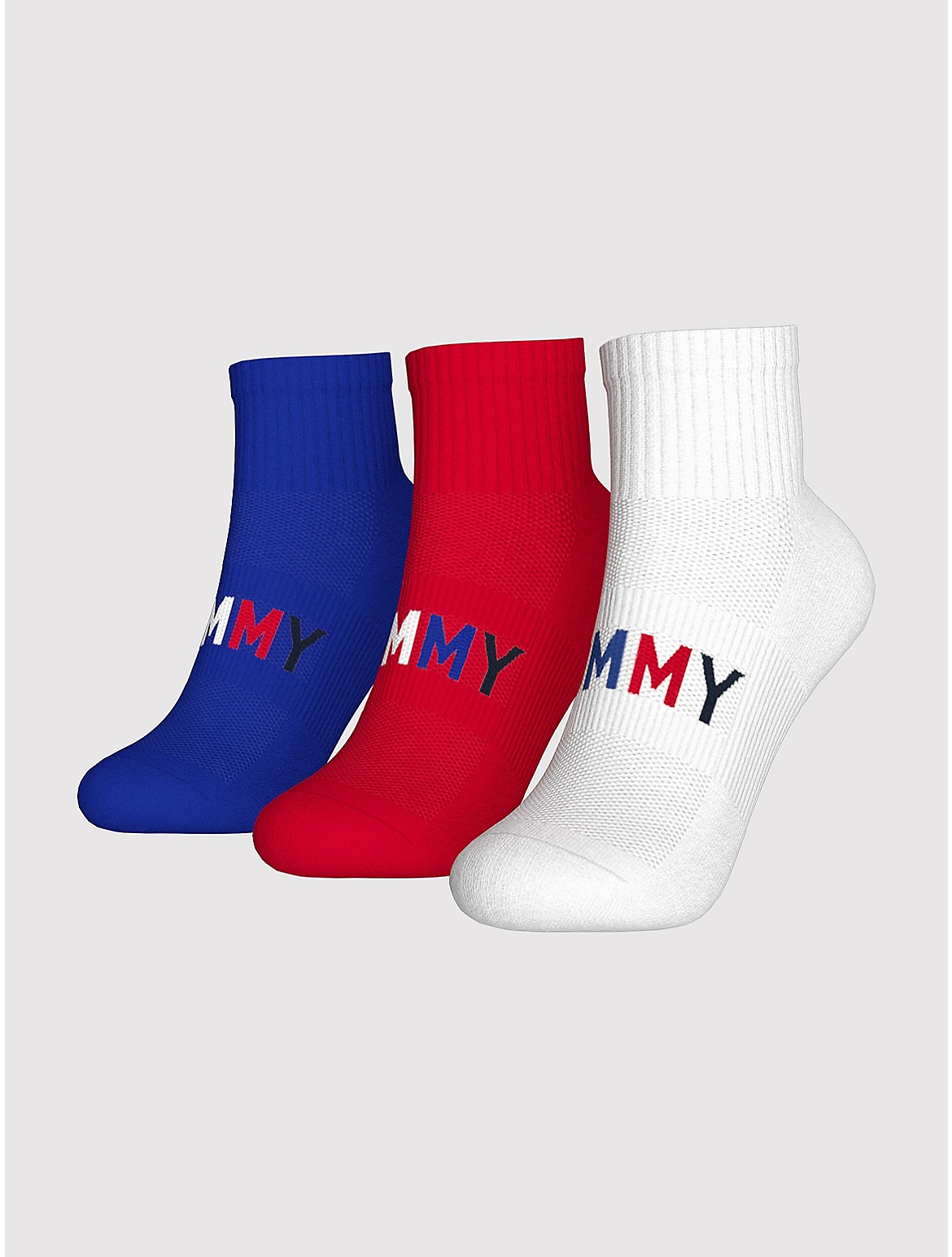 Tommy Hilfiger Boys' Kids' Quarter Top Sock 3-Pack - Multi - M