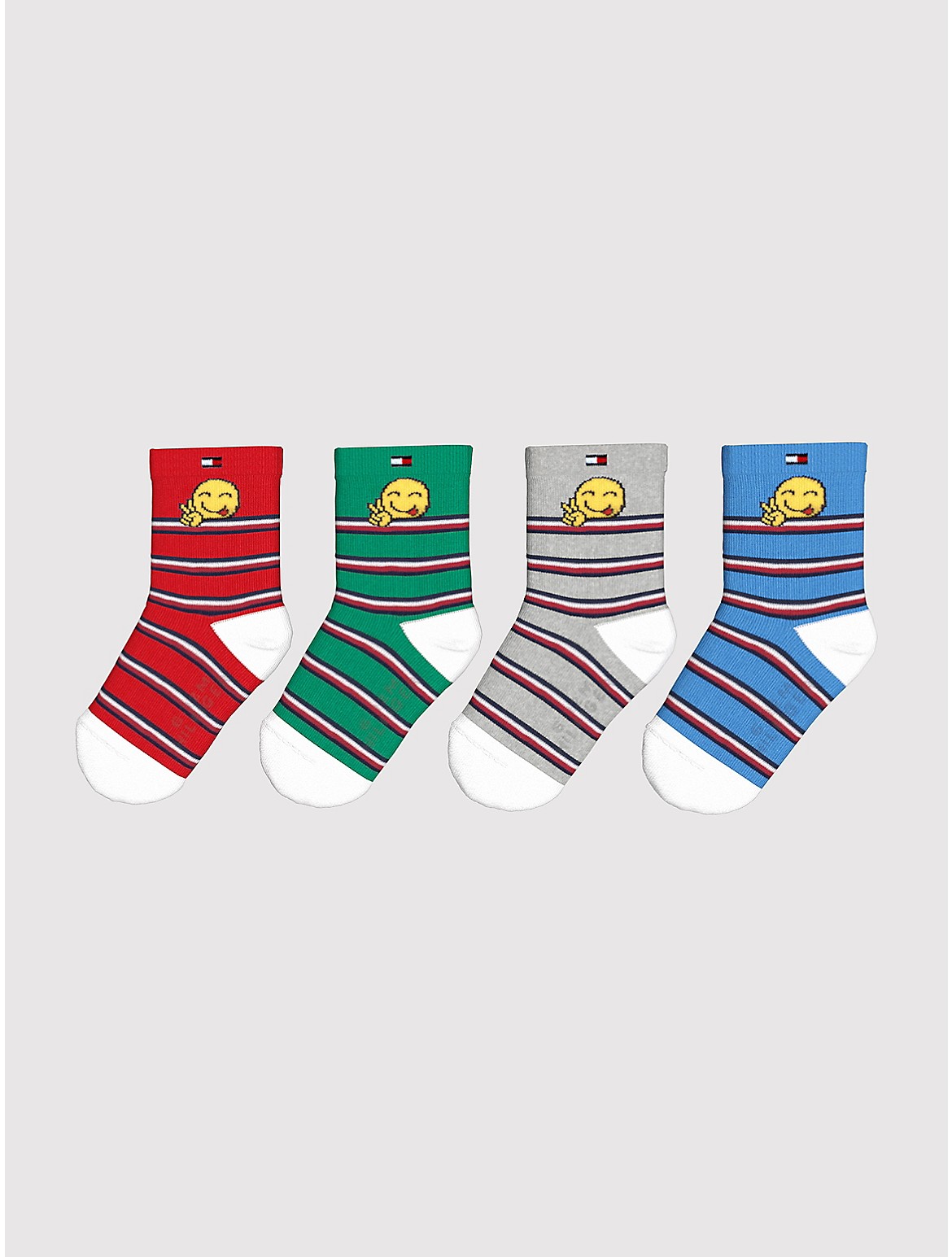 Tommy Hilfiger Boys' Babies' Sock 4-Pack - Multi - TODDLER