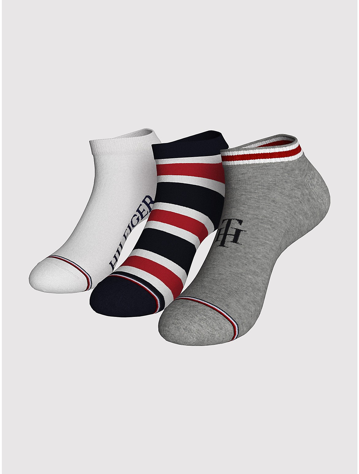 Tommy Hilfiger Men's Ankle Sock 3-Pack - Multi