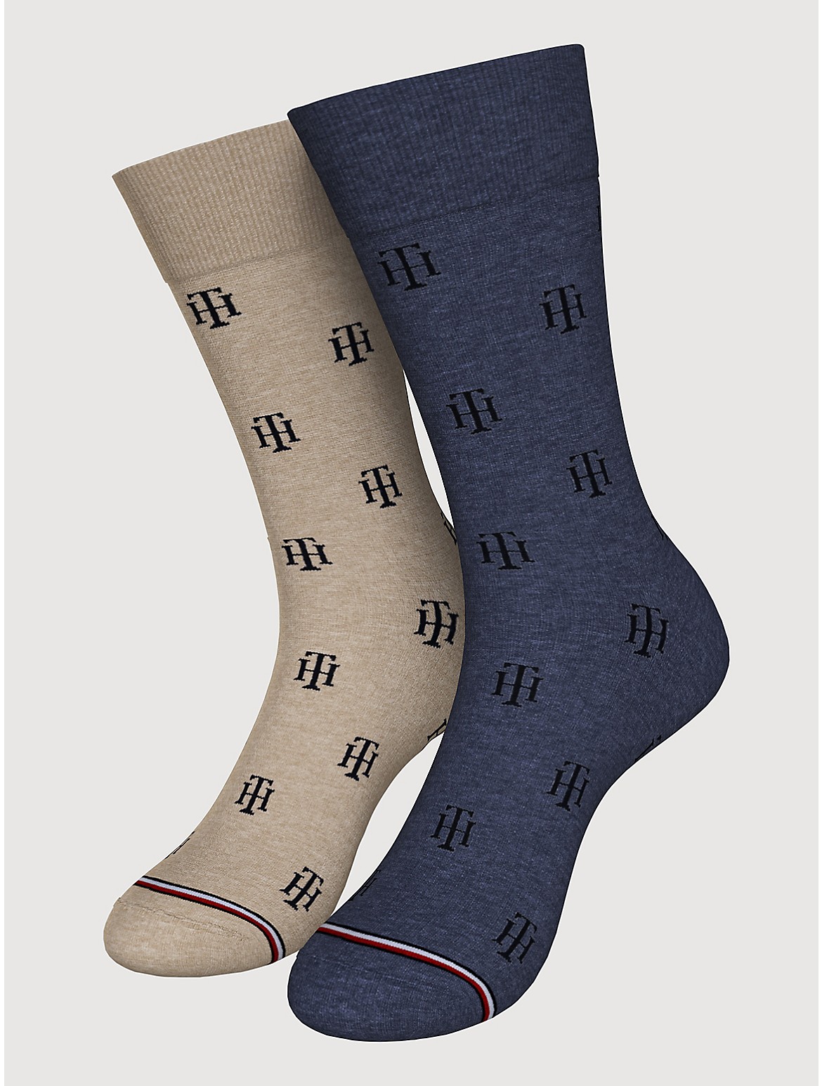 Tommy Hilfiger Men's Trouser Sock 2-Pack - Multi