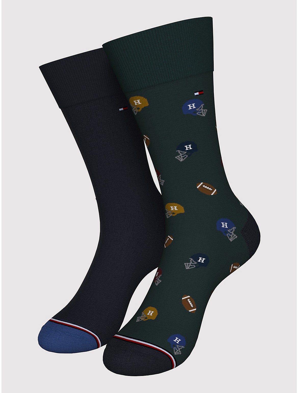 Tommy Hilfiger Men's Trouser Sock 2-Pack - Green