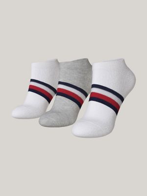 Comprar Tommy Hilfiger Women's 6 Pack Iconic Repeat TH Logo Liner Socks,  White/Navy/Grey, Shoe Size: 6-9.5 en USA desde República Dominicana