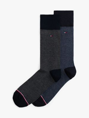 Trouser Sock 2-Pack, Blue Heather / Multi