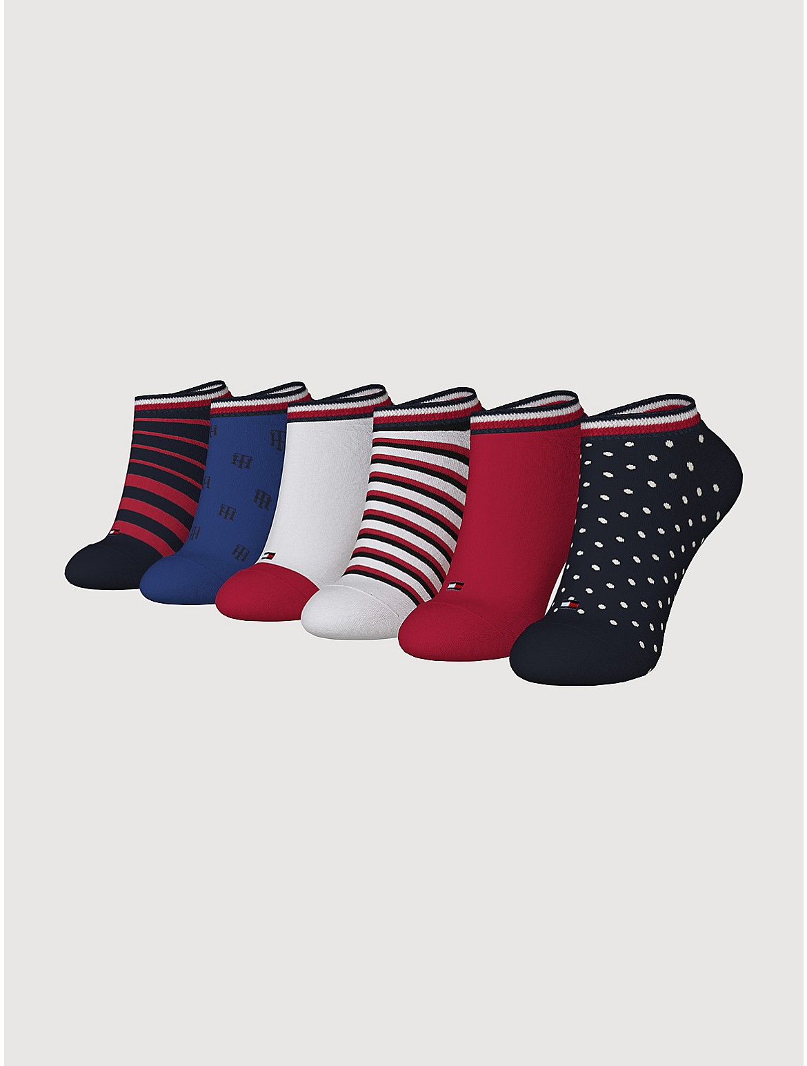 Tommy Hilfiger Women's Ankle Sock 6-Pack - Multi