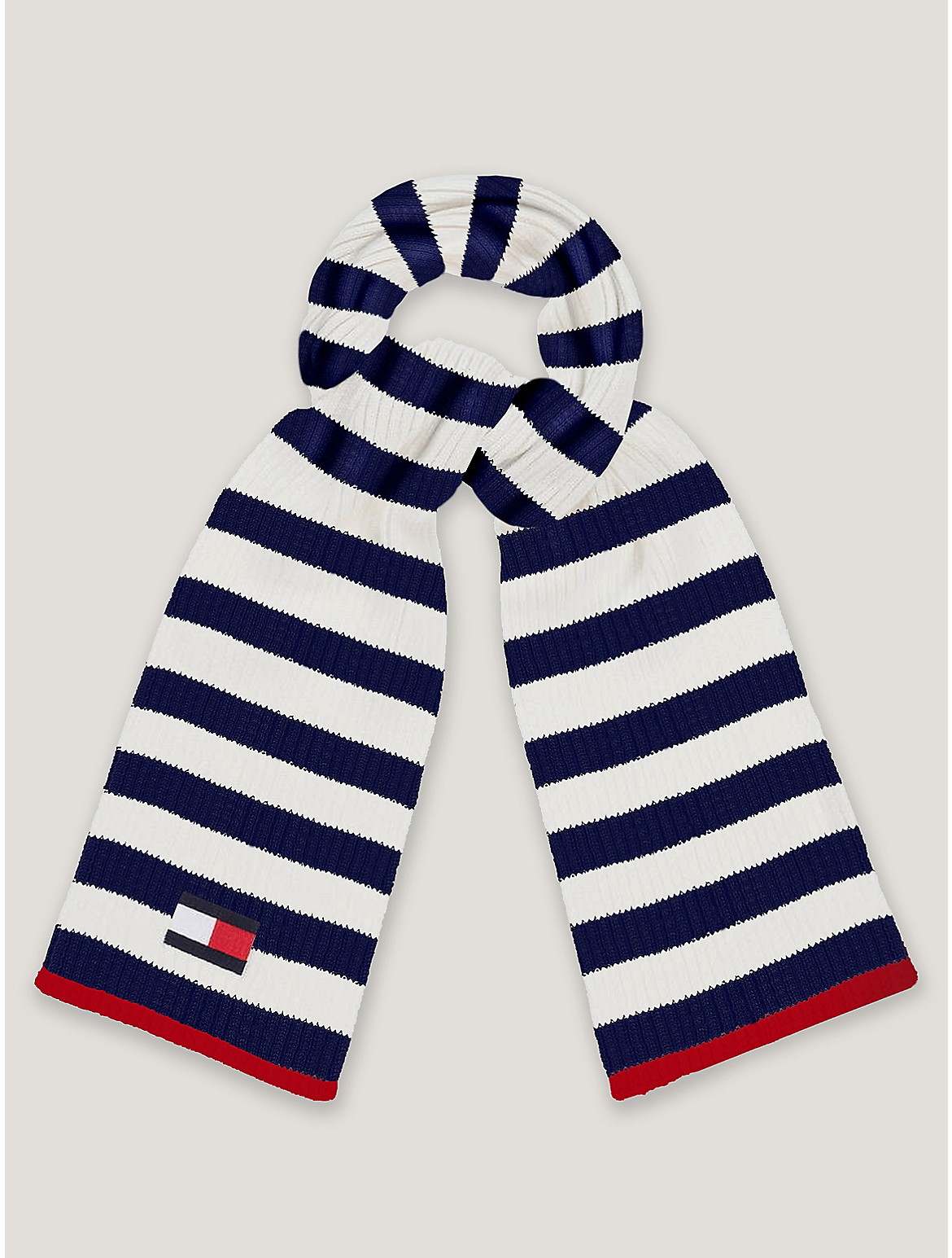 Tommy Hilfiger Girls' Kids' Stripe Flag Logo Scarf - Multi