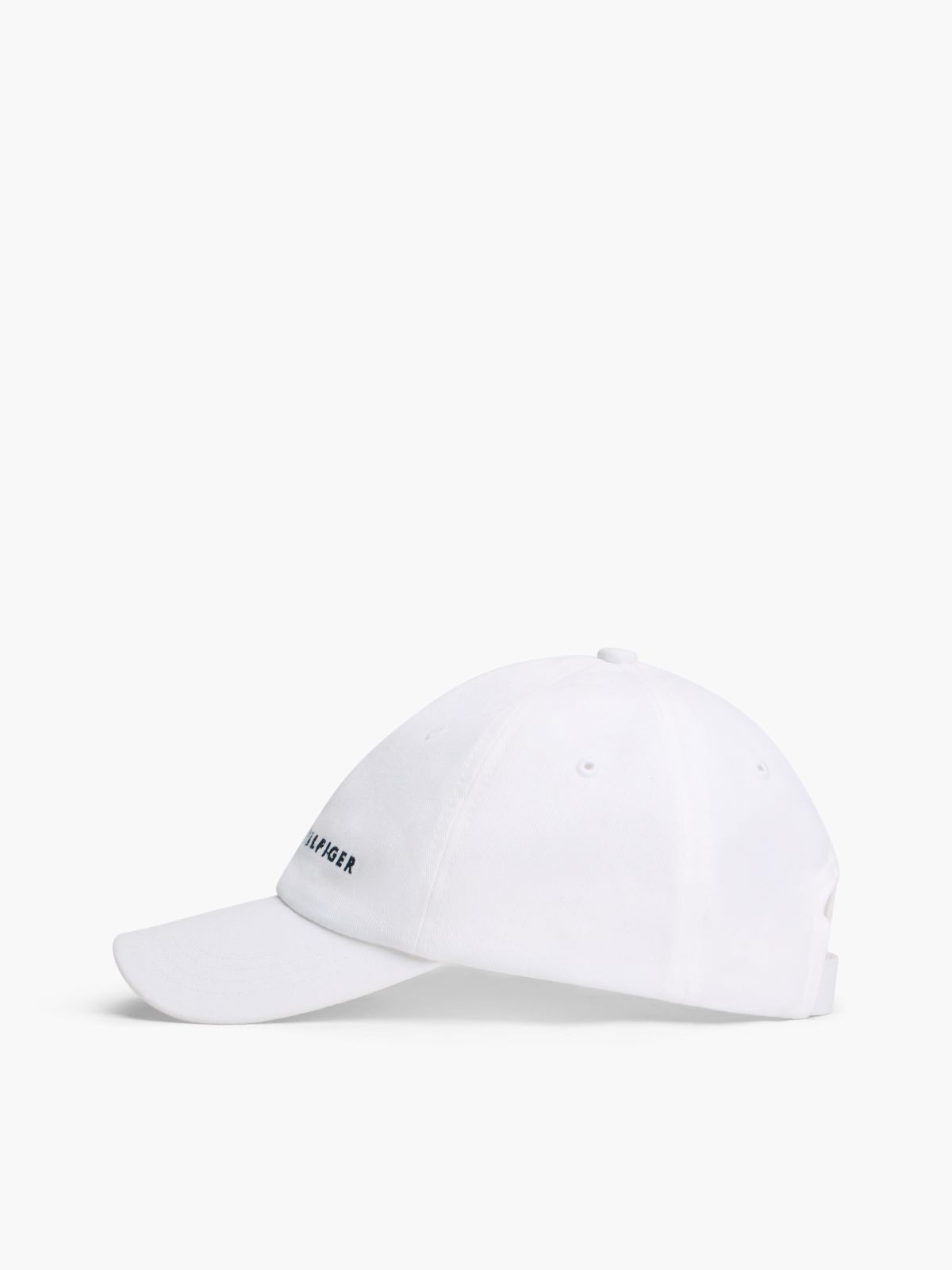 Kids' Tommy Logo Baseball Cap — Bright White
