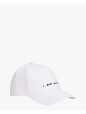 Kids' Tommy Logo Baseball Cap, Bright White