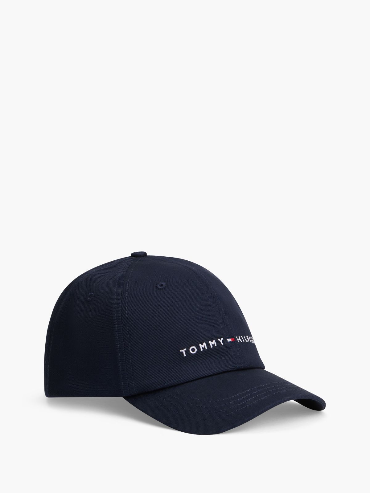 Kids' Tommy Logo Baseball Cap — Navy