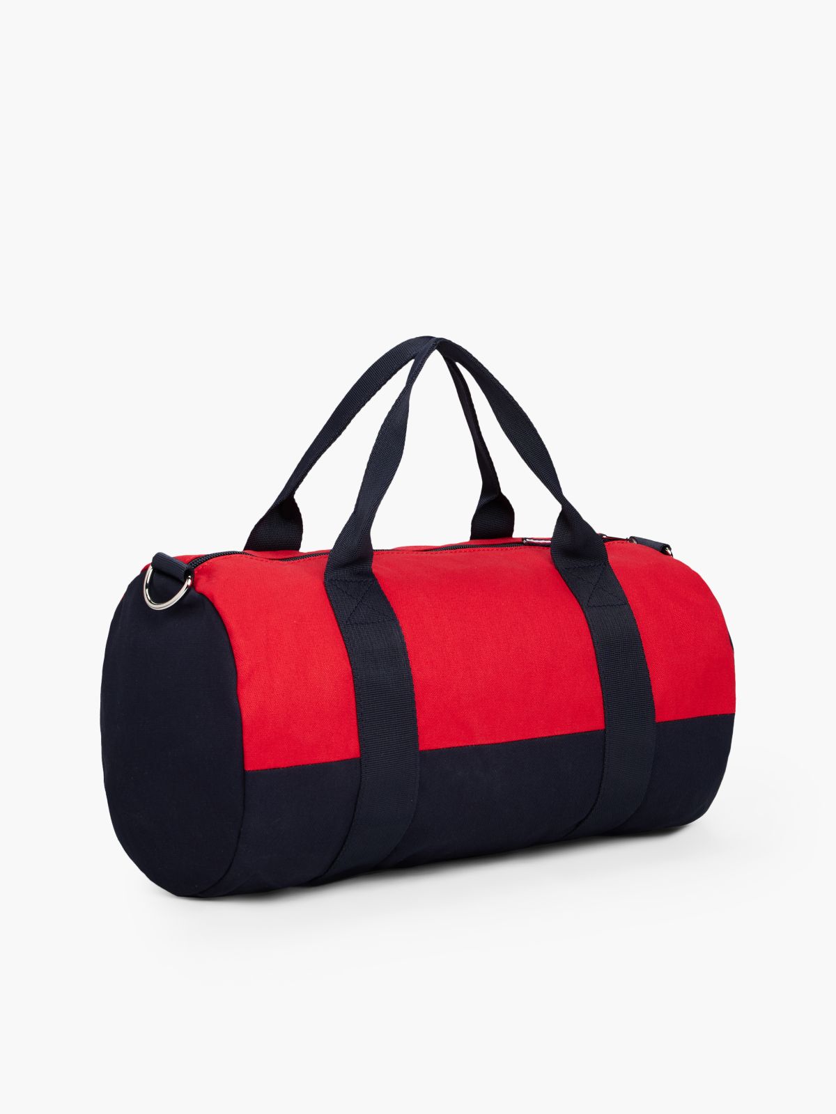 Kids' Canvas Duffle Bag — Navy/Red/White