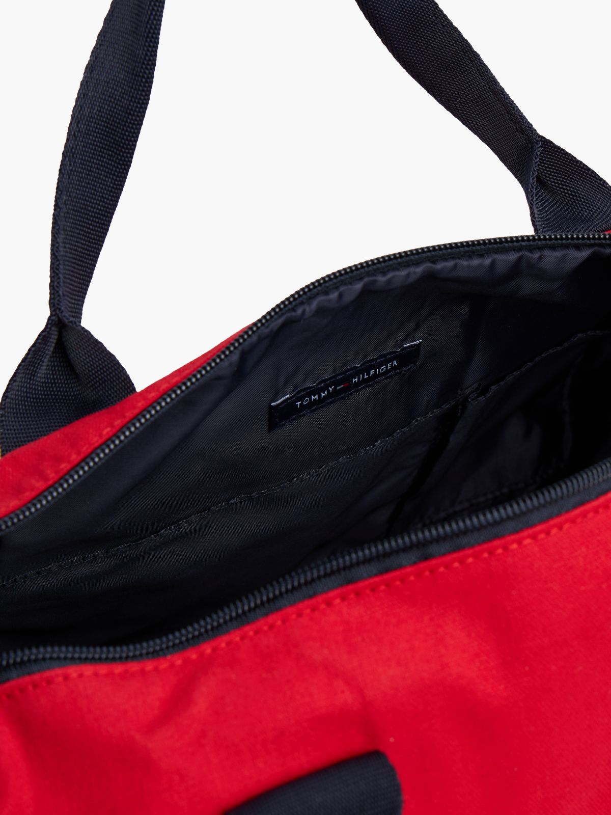 Kids' Canvas Duffle Bag — Navy/Red/White