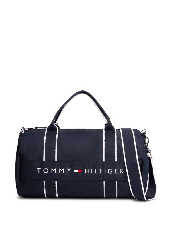 Kids' Tommy Logo Duffel Bag — Navy