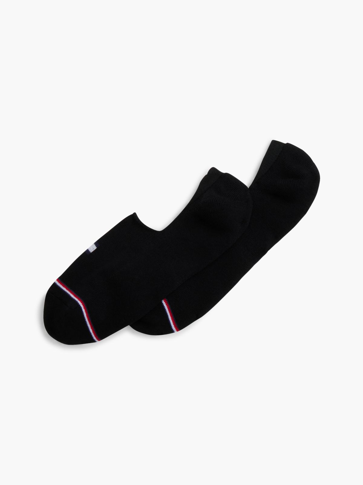 Signature Stripe No-Show Sock 2-Pack — Deep Black/Multi