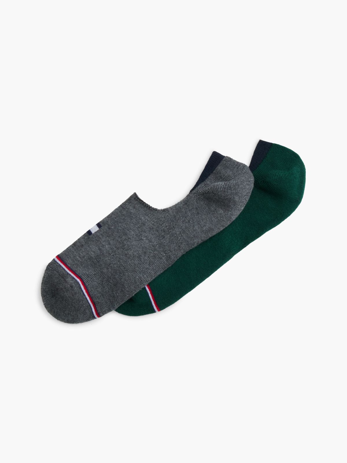 Signature Stripe No-Show Sock 2-Pack — Ornamental Green/Multi