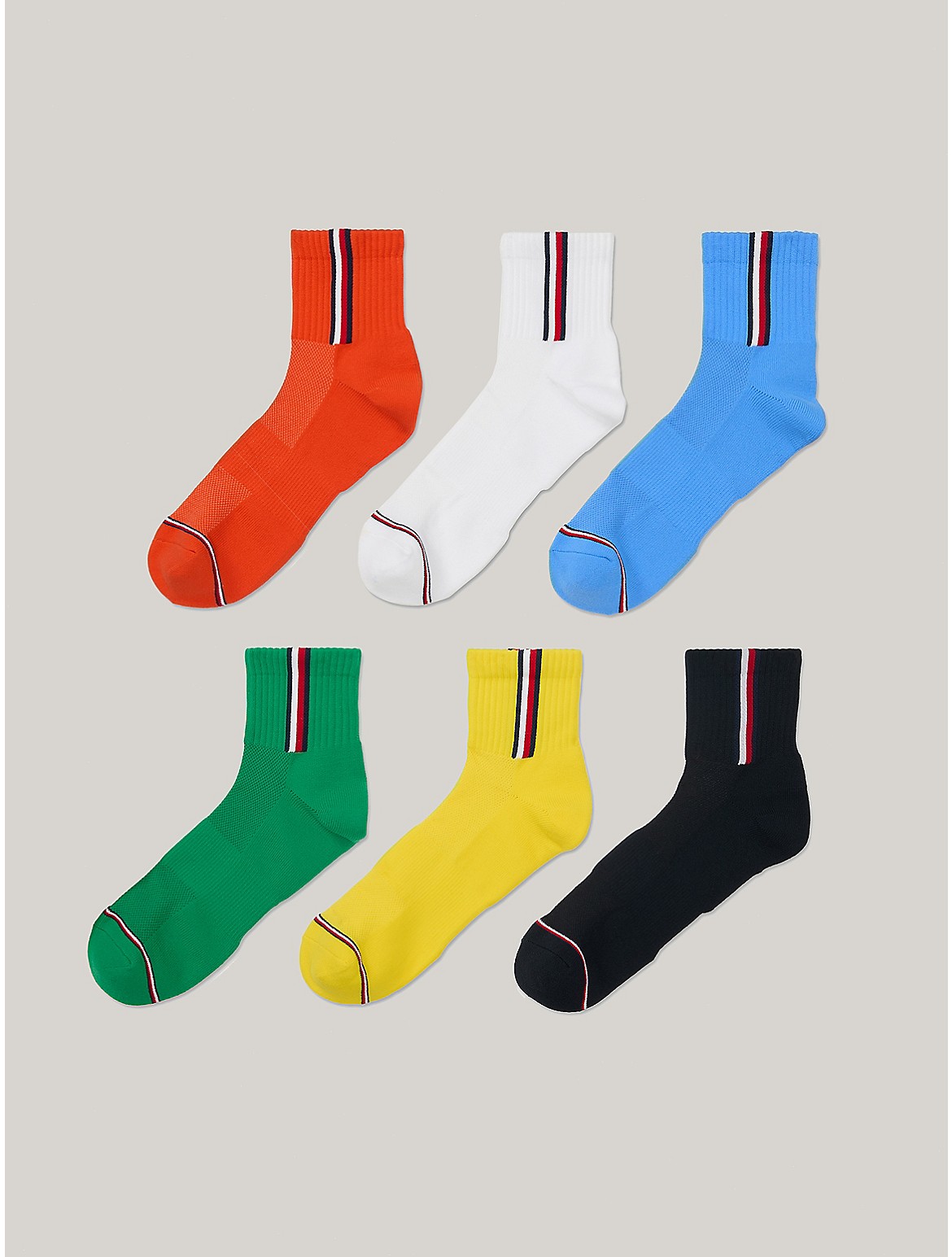 Tommy Hilfiger Men's Quarter Top Athletic Sock 3-Pack