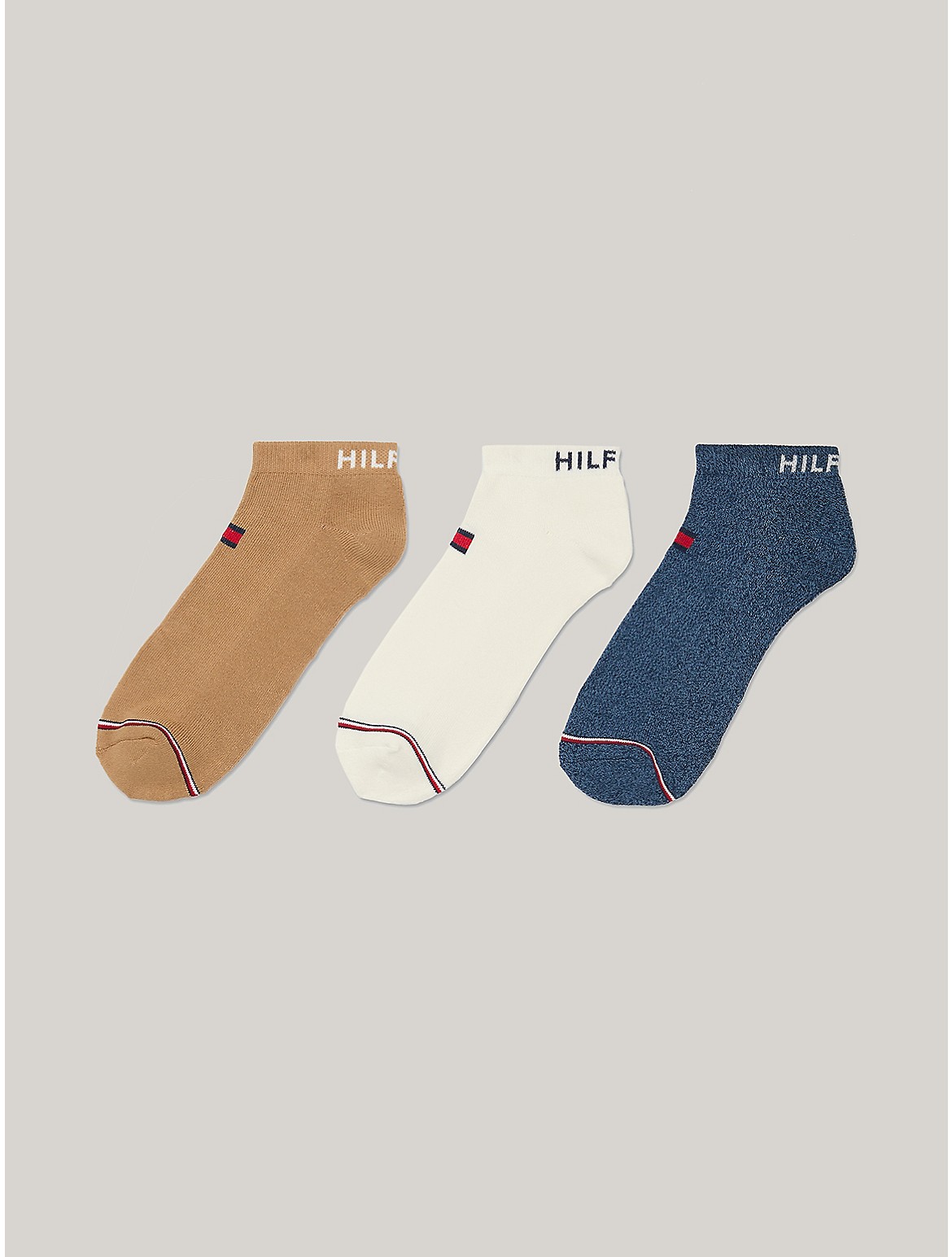 Tommy Hilfiger Men's Hilfiger Ankle Sock 3-Pack