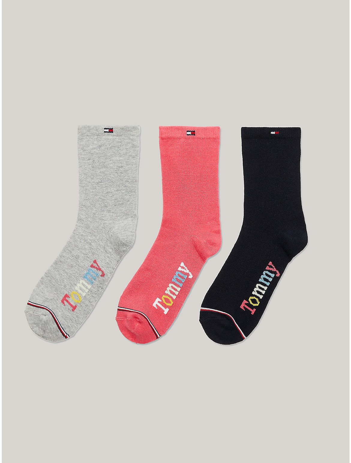 Tommy Hilfiger Girls' Kids' Trouser Sock 3-Pack