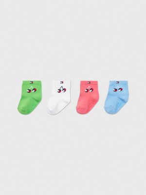 Babies' Sock 4-Pack, Bright Sea Blue / Multi