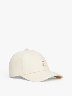 Monogram Logo Baseball Cap, Vanilla