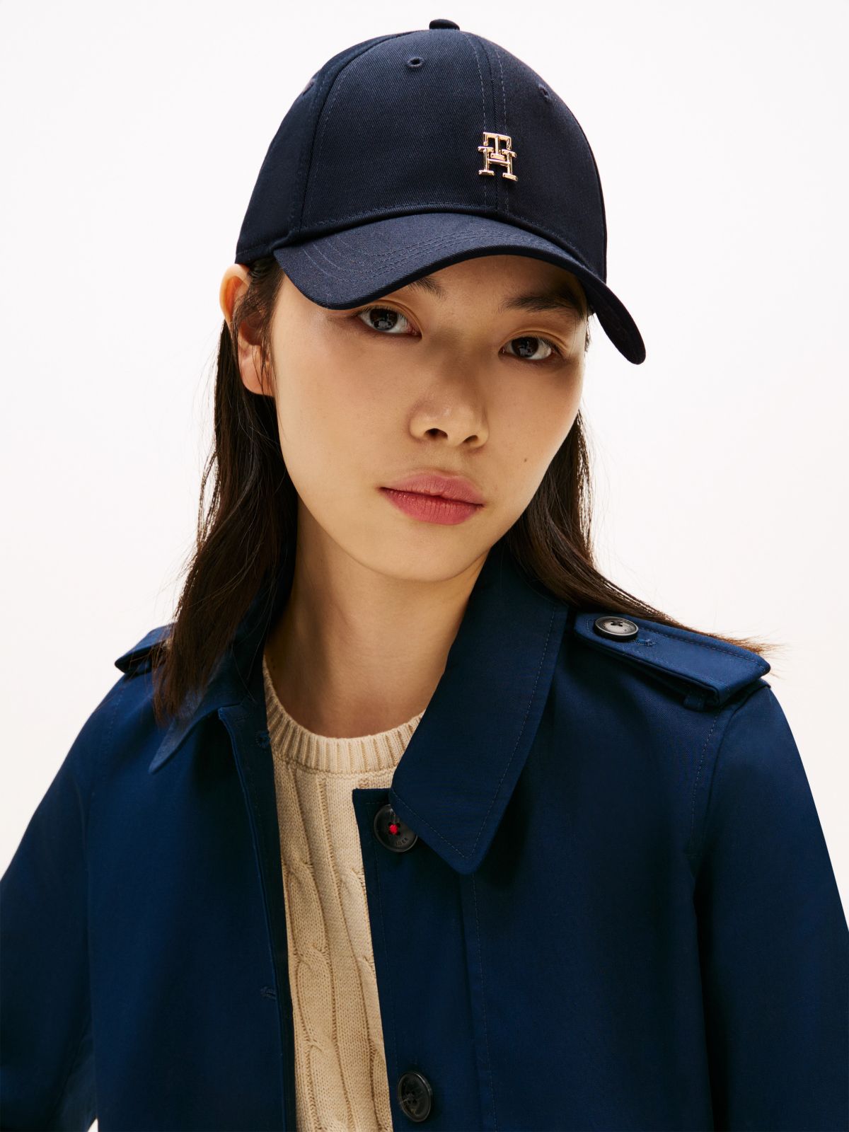 Monogram Logo Baseball Cap — Space Blue