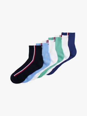 Quarter Top Sport Sock 6-Pack, Westside Blue / Multi