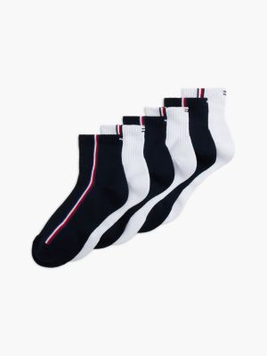 Quarter Top Sport Sock 6-Pack, Navy Blue/Multi