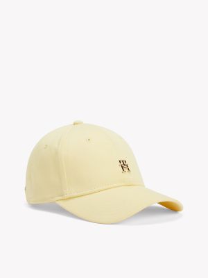 Monogram Plaque Baseball Cap, Mellow Yellow