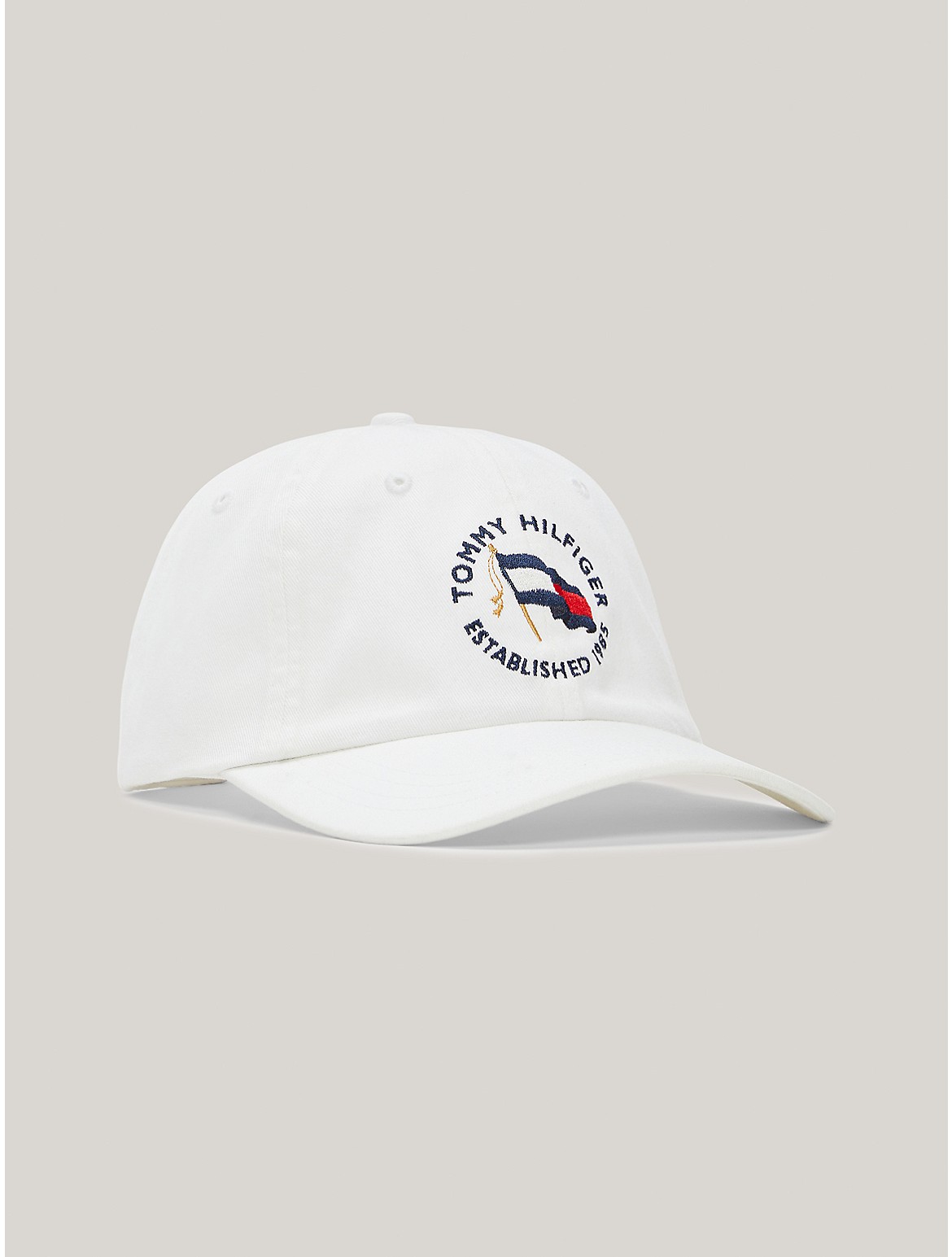 Tommy Hilfiger Flag Graphic Baseball Cap In White