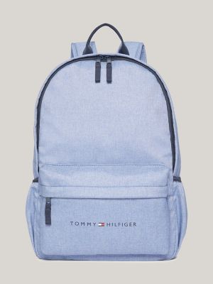 Tommy Logo Chambray Oversized Backpack Tommy Hilfiger