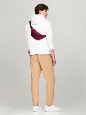 Tommy Logo Belt Bag, Rouge