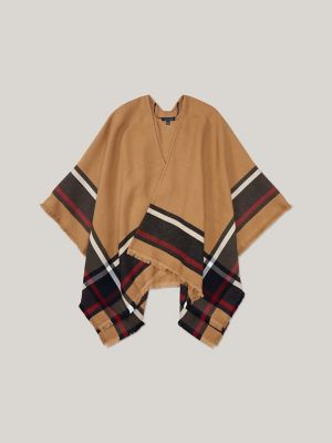 Signature Stripe Cape, Pinecone Tan
