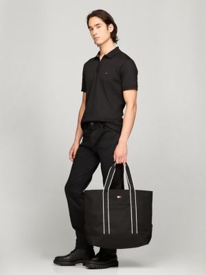Flag Logo Canvas Tote, Black