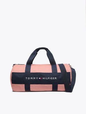 Tommy Logo Canvas Duffel, Teaberry Blossom