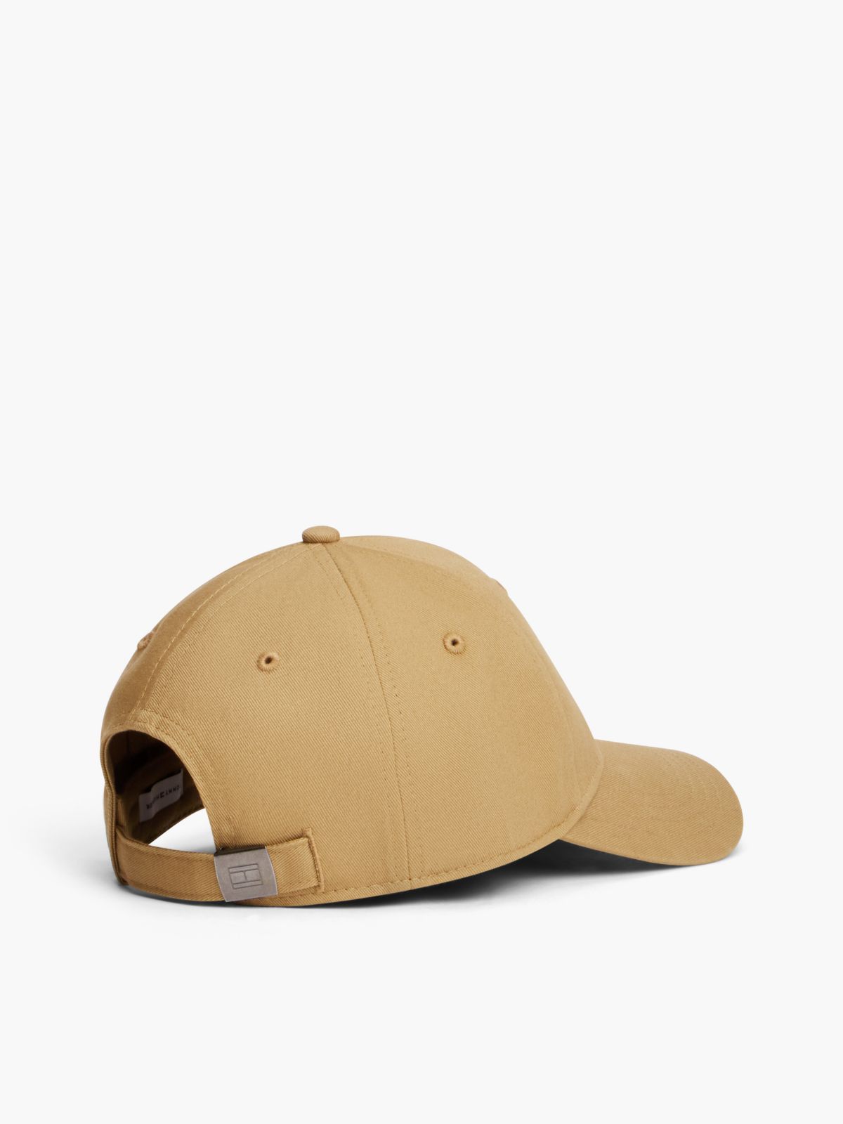 Embroidered Tommy Logo Baseball Cap — Dark Dune