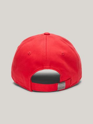 Embroidered Hilfiger Logo Baseball Cap, Apple Red