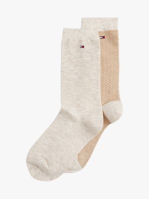 Trouser Sock 2-Pack, Beige Heather / Multi
