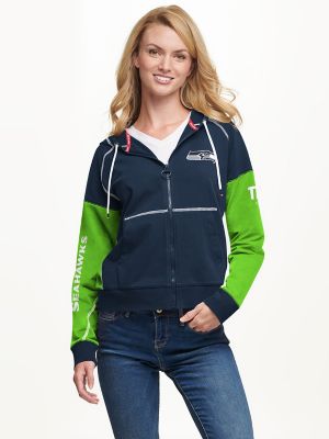 womens seahawks zip up hoodie