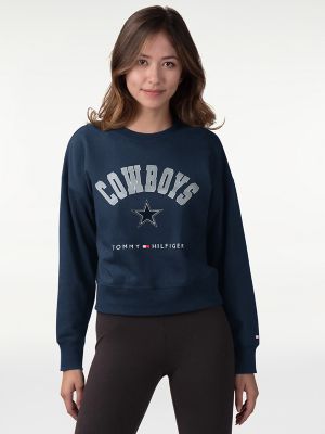 dallas cowboys cropped hoodie