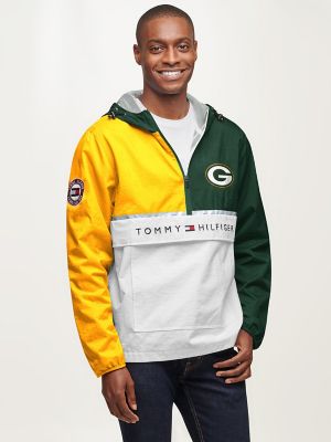 tommy hilfiger green windbreaker