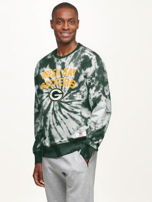 green tie dye sweatshirt