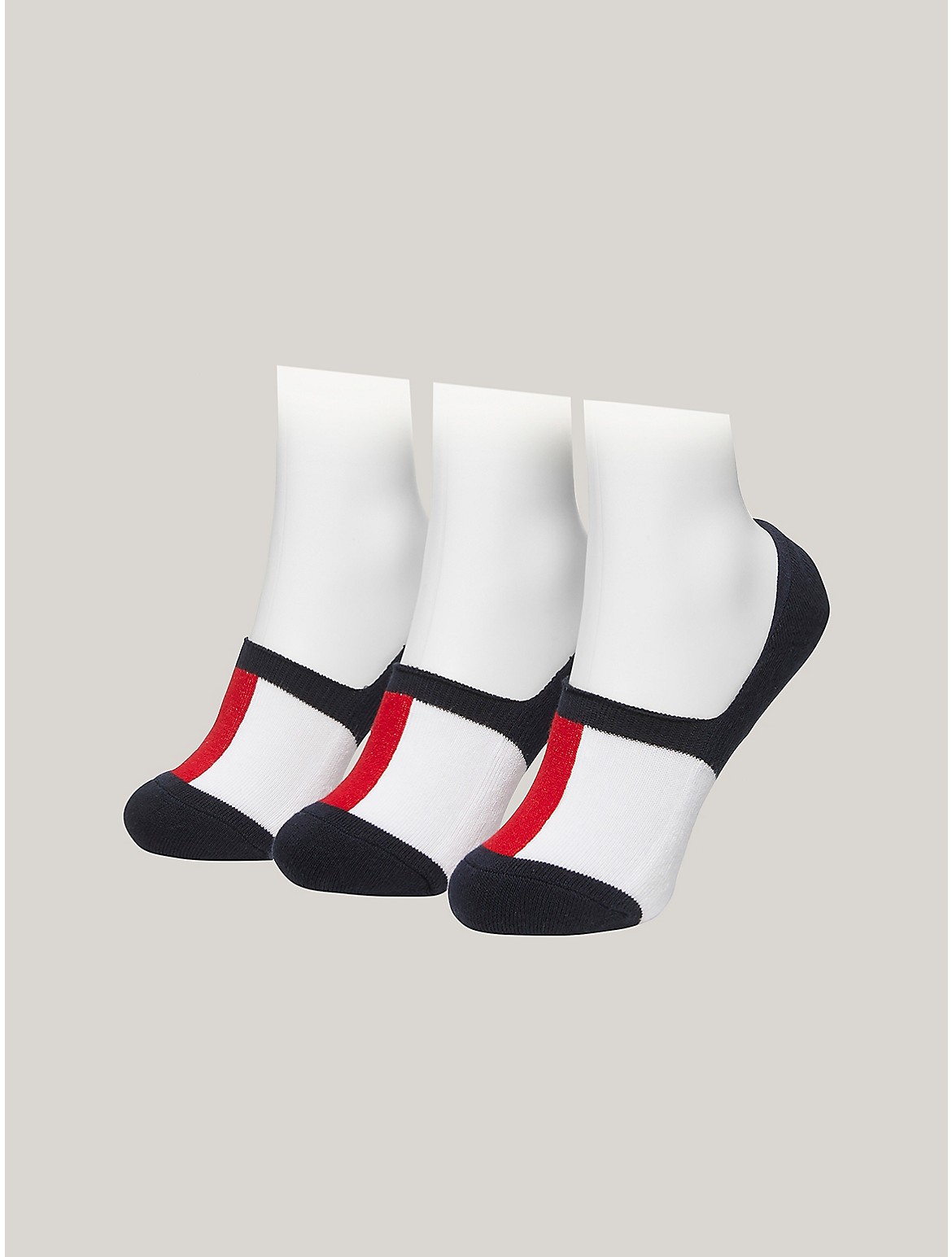 Tommy Hilfiger Boys' Kids' No-Show Sock 3-Pack - Multi - S