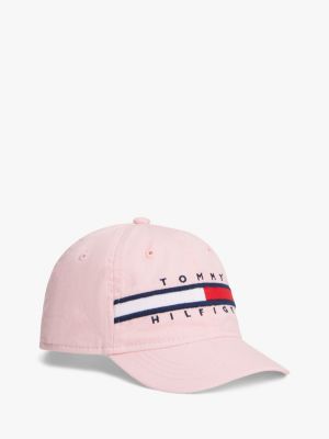 Kids' Flag Stripe Logo Baseball Cap, Blushing Bride