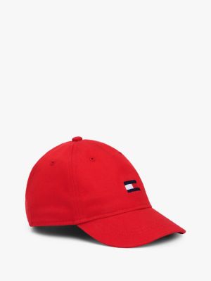 Babies' Flag Baseball Cap, Apple Red