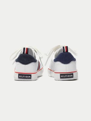 Kids' Signature Stripe Sneaker, Bright White