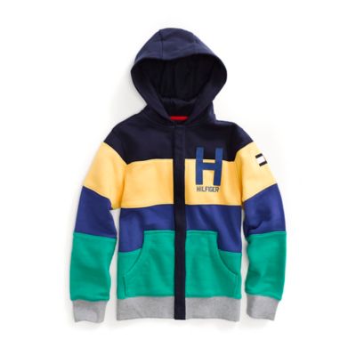 colorblock hoodie tommy hilfiger