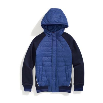 tommy hilfiger mix hooded jacket