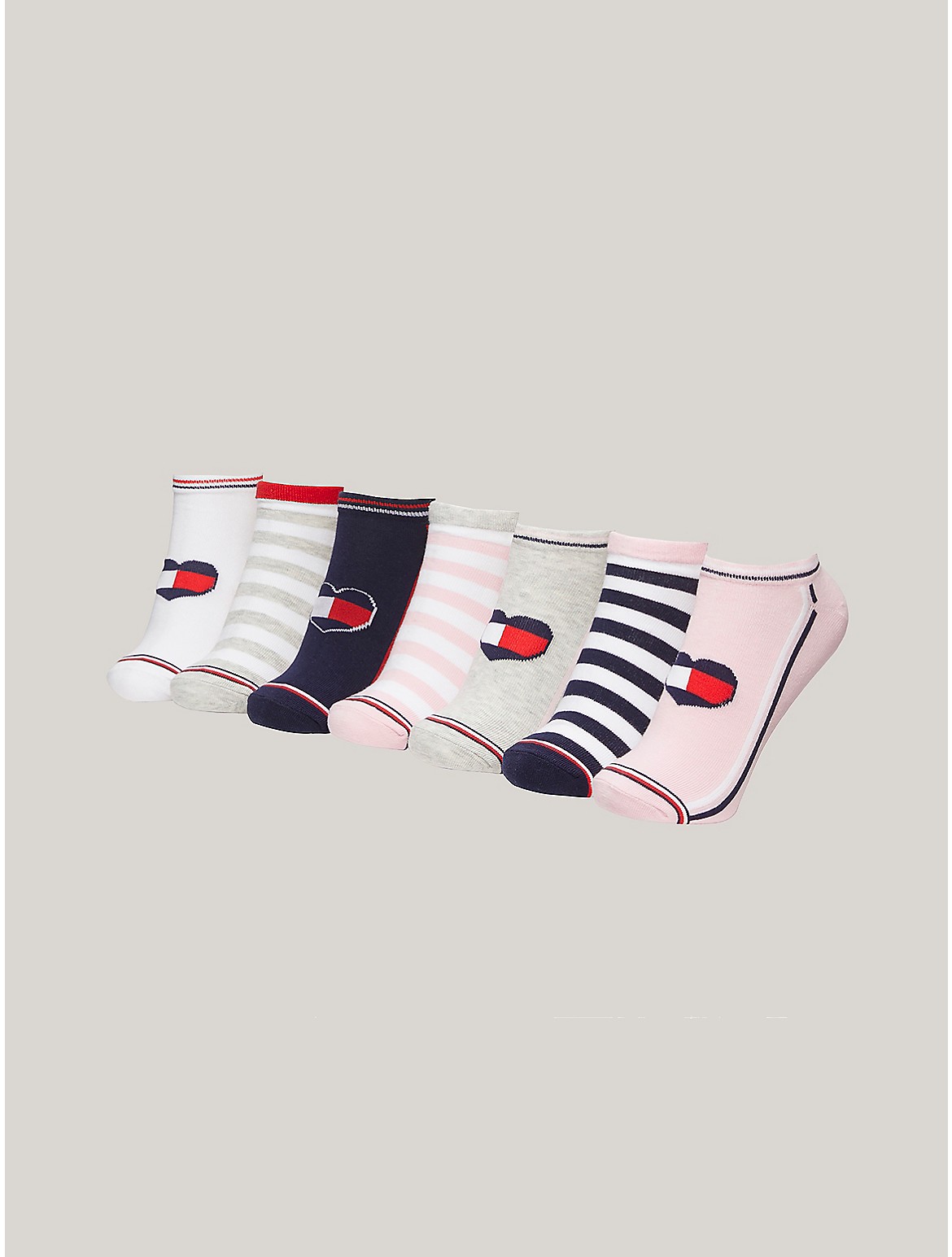 Tommy Hilfiger Girls' Kids' Ankle Sock Seven-Pack - Multi - M