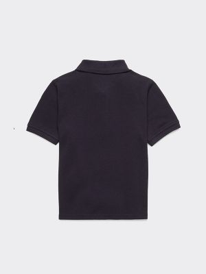 Kids' Solid Polo, Sky Captain