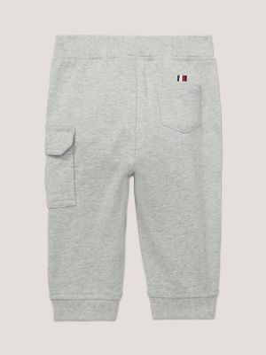 Babies' Knit Cargo Pant, Grey Heather